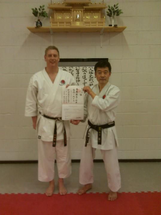 Sensei Costin 3rd Dan Certificate