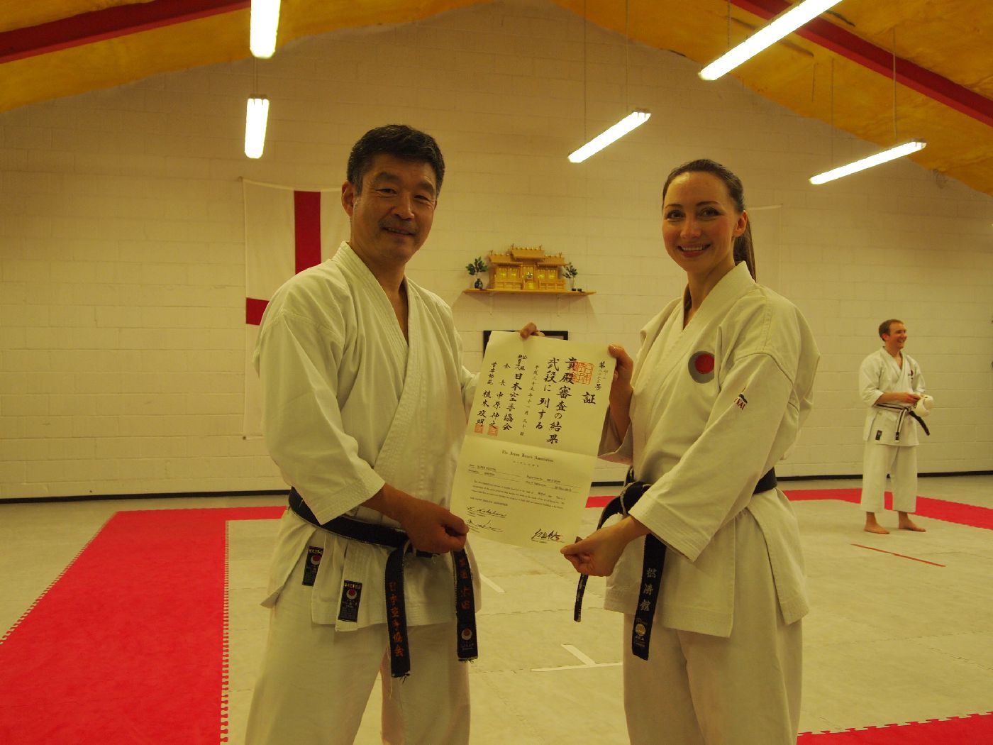 Sensei Ilona 2nd Dan Certificate